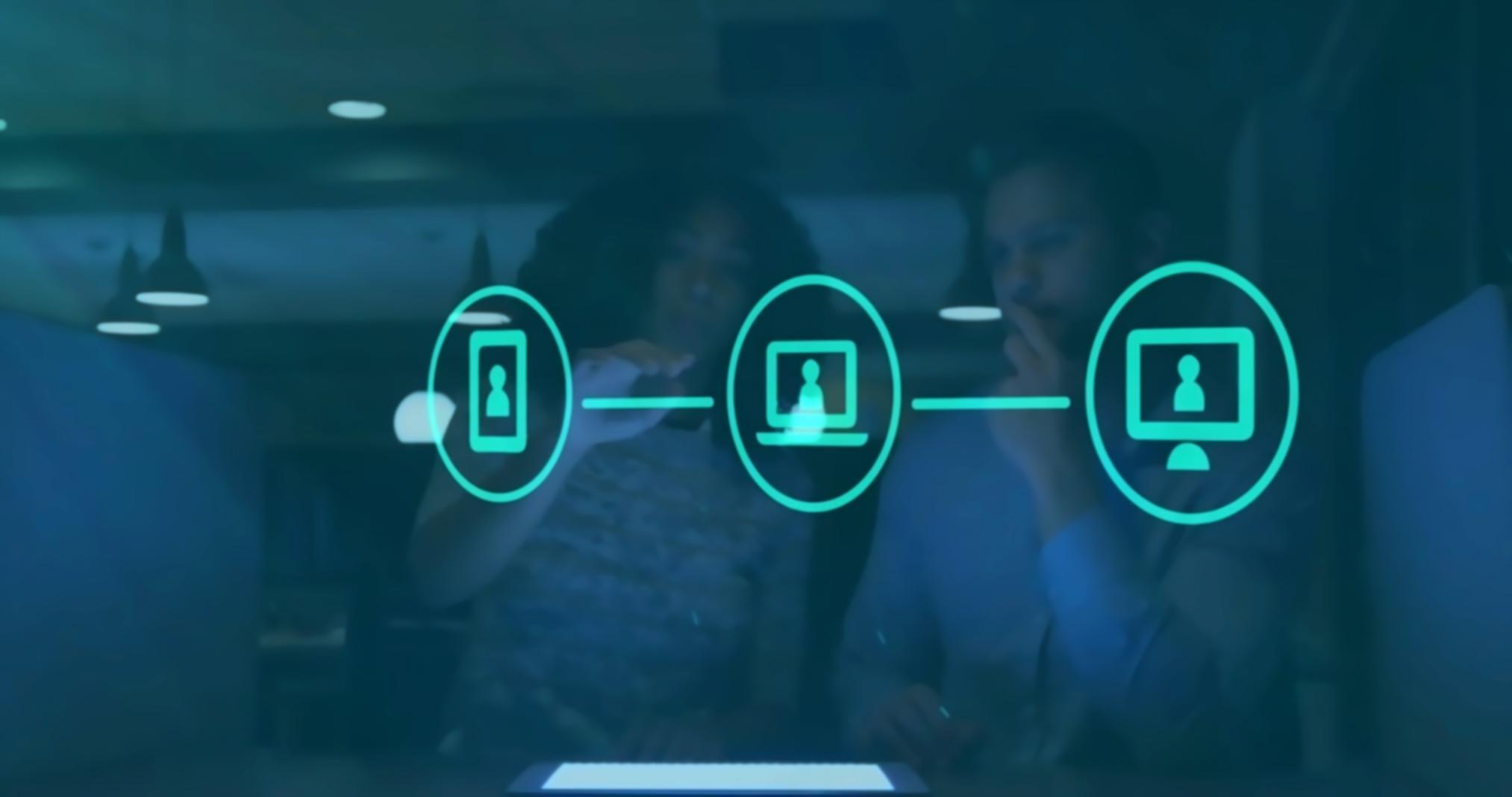 Professional team collaboration workspace